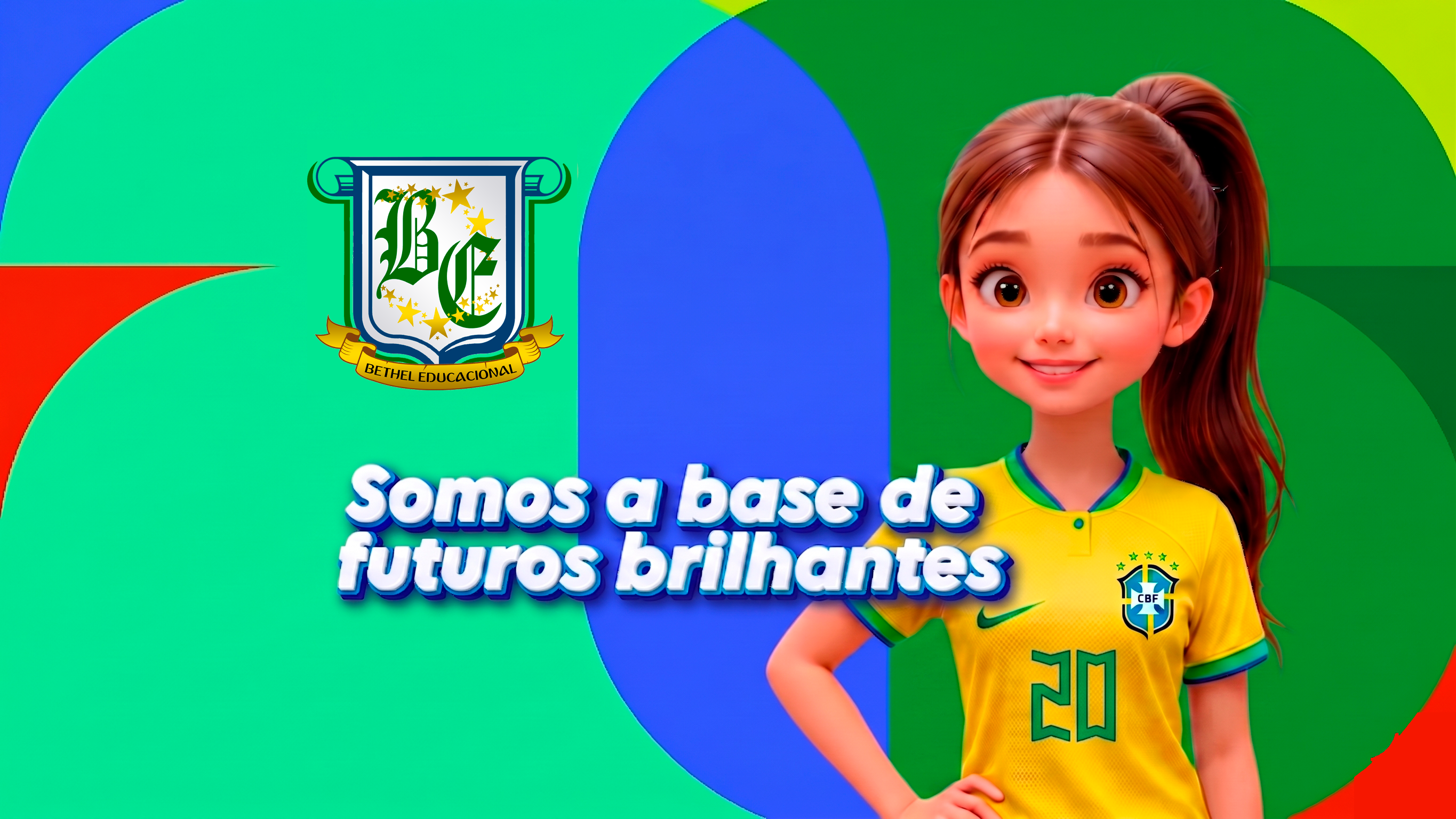 Estudantes felizes na Escola Particular em Itatiba